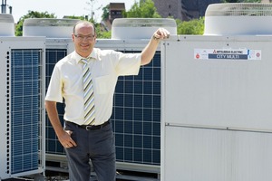  Dipl.-Ing. Martin Zimmermann, Geschäftsführer der Horst Zimmermann GmbH aus Nürnberg, betreut die Klimaanlagen des Büro- und Geschäfts-Centers seit rund zehn Jahren 