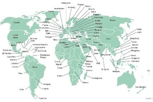 Grafik 1: Über 20 000 LEED-Projekte in 76 Ländern (Quelle: Ebert-Gruppe, Datenquelle: USGBC)  