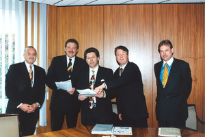  oben: GEFMA zu Gast bei Bauminister Eduard Oswald (1998) 