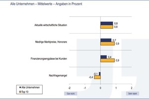  Grafik 2: Derzeitige Behinderungsfaktoren bezüglich der Entwicklung und des Erfolgs des Unternehmens 