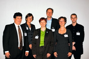  v.l.n.r.: Joseph P. Nilles (RTKL, Houston, USA), Drs Henny van Laarhoven (Orbis Medical and Carecenter, Sittard, NL), Anja Leetz (Health Care Without Harm), Wolfgang Sunder (TU Braunschweig), Rianne Scott-Verhoeff (Arcadis, Bodegraven, NL) und Claes Brylle Hallqvist (Bispebjerg Hospital, DK)  