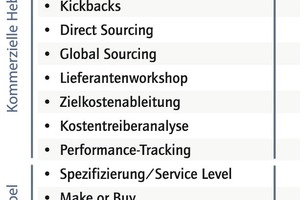  Unterscheidung technischer und kommerzieller Hebel in der Projektphase 