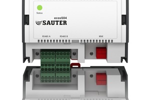  Der Raumcontroller ist mit KNX-Schnittstelle verfügbar und ermöglicht es, die Gewerke Beschattung und Beleuchtung direkt in die Einzelraum-Klimaregelung zu integrieren 